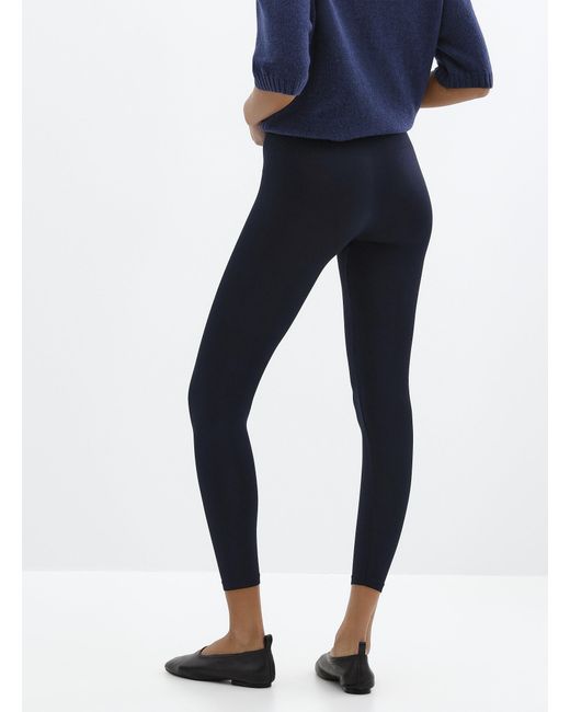 Simon's Blue Microfibre legging