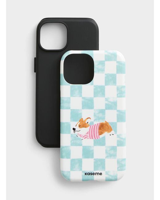 KaseMe Blue Patterned Iphone 13/14/15 Case