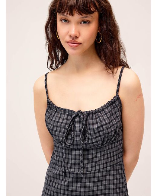 Twik Blue Check Corset