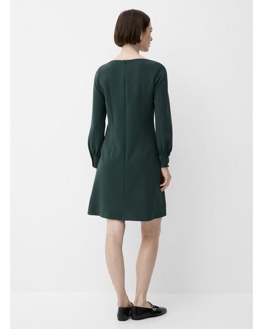 Editions de robes Green Katia Patch Pockets Flared Skirt
