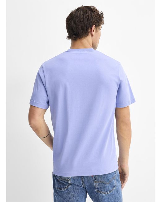 Lacoste Blue Croc Logo Solid T for men
