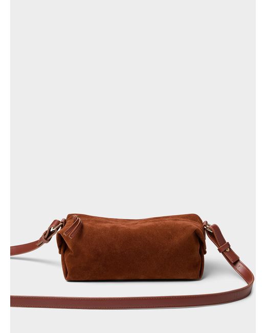 Simon's Brown Small Rectangular Crossbody Bag