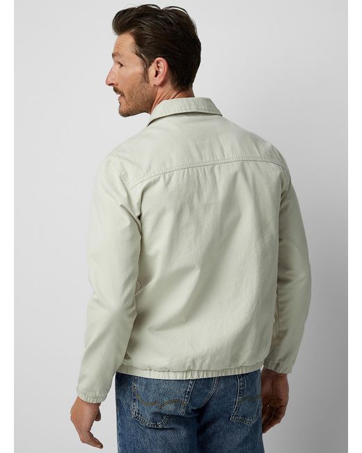 Only & Sons Gray Twill Coach Jacket for men