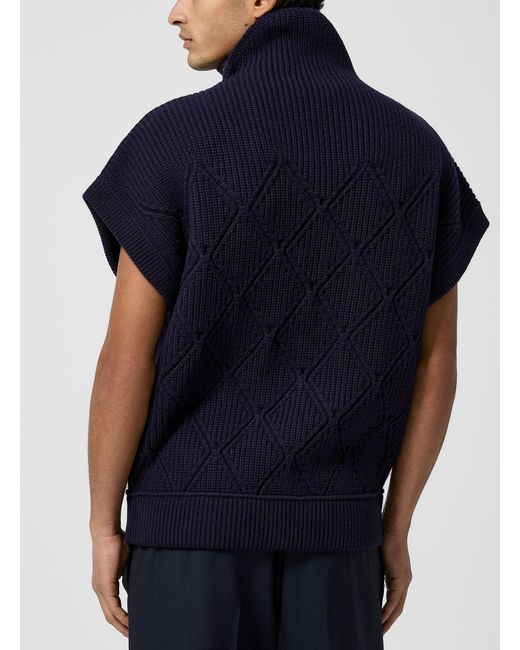 Lanvin Blue Buttoned for men