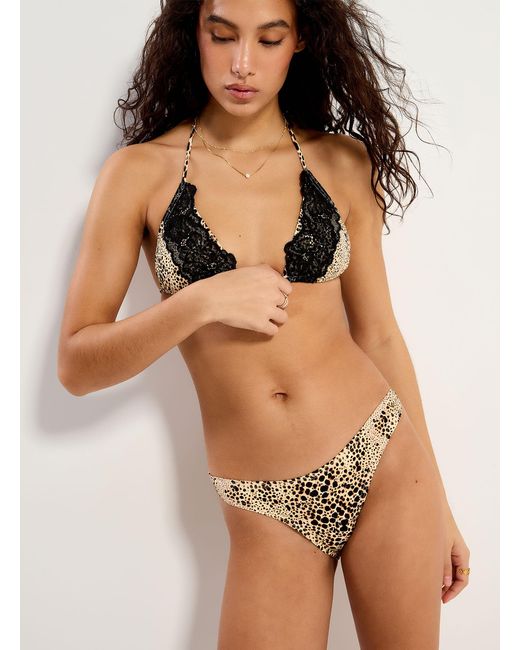 Simon's Brown Leopard Slim Bikini Bottom