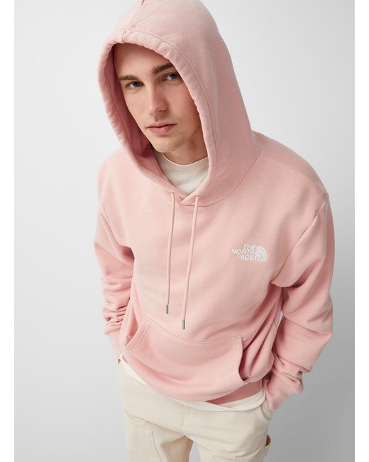 north face pink hoodie mens