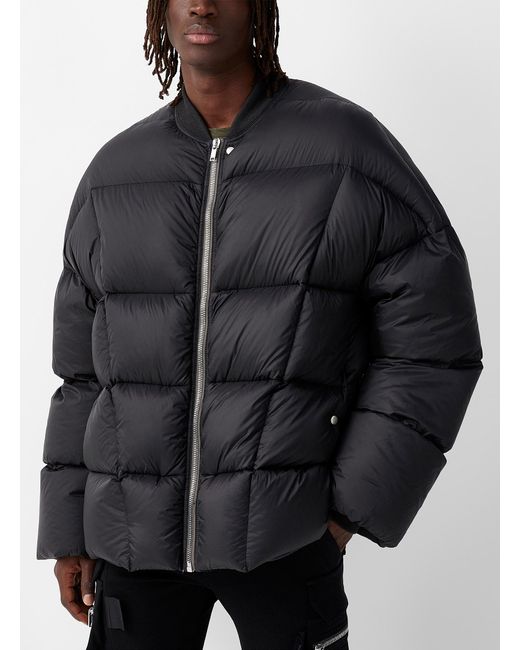Rick Owens Synthetic Flight Quilted Jacket in Black for Men | Lyst Canada