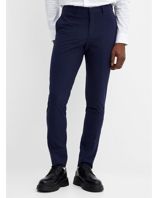 Le 31 Blue Monochrome Pant Milano Fit for men