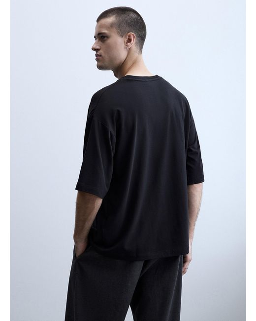 Le 31 Blue Minimalist Loose T for men