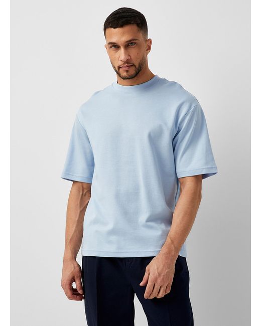 SELECTED Blue Minimalist Boxy T for men