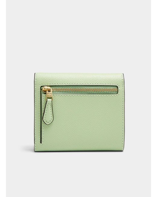COACH Wyn Leather Mini Wallet in Green Lyst