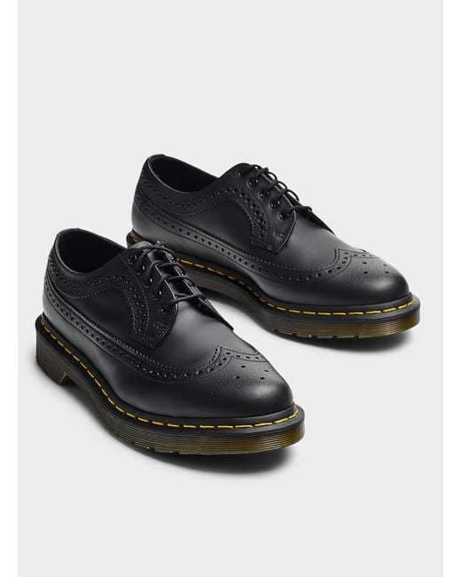 Dr. Martens Black 3989 Brogue Shoes Men for men