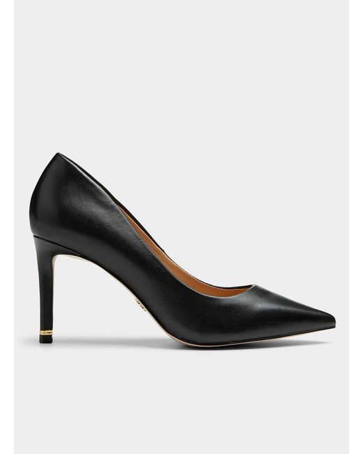 Ted Baker Black Charlotte Leather Pointed Pumps Women