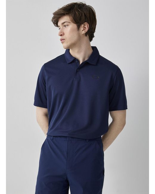 Oakley Blue Icon Tn Protect Golf Polo for men