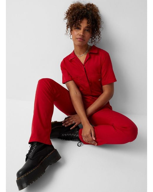 Dickies Workwear Jumpsuit in Red | Lyst Canada