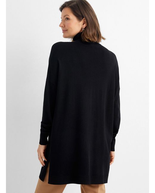 Fine Knit Turtleneck Tunic 