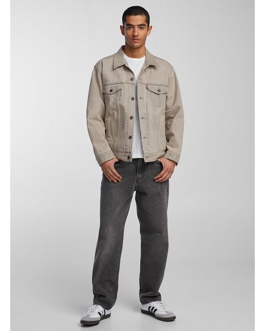 Levi's Gray Trucker Loose Denim Jacket for men