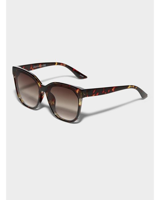 Simon's Brown Georgina Square Sunglasses