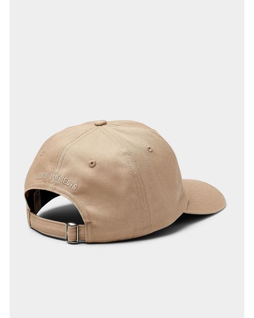 Norse Projects Natural Embroidered Small Letter Twill Cap for men