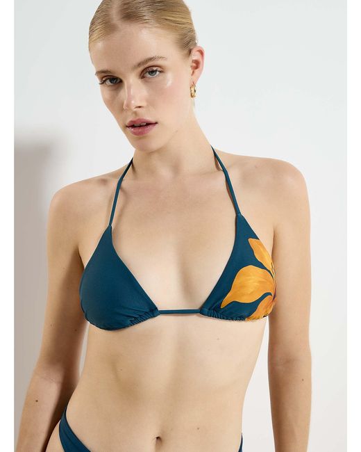 Simon's Natural Halter String Triangle Bra