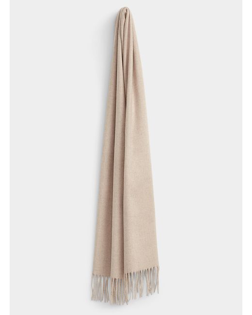 Simon's Natural Essential Velvety Scarf