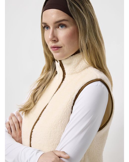 I.FIV5 Natural Plush Fleece Vest