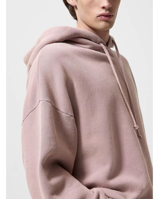 Acne Muted Pink Hooded Sweatshirt Unisex