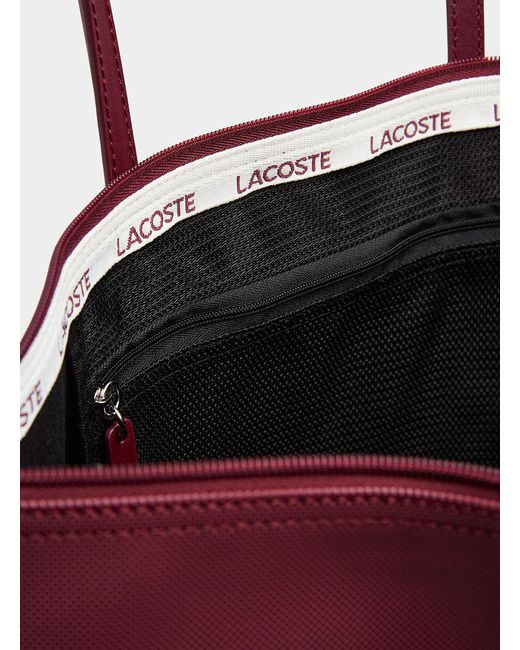 Lacoste Concept Zip Tote in Purple Lyst