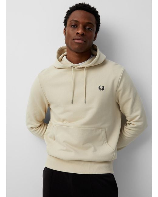 Fred Perry Natural Laurel Wreath Logo Hoodie for men