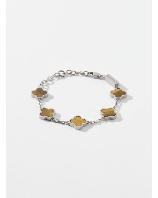 Steel and Barnett Multicolor Geo Clover Bracelet Available Exclusively At Simons for men
