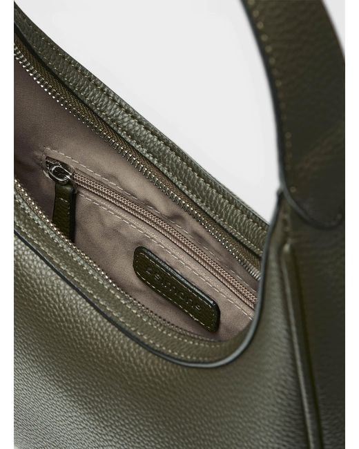 Simon's Gray Rounded Minimalist Shoulder Bag