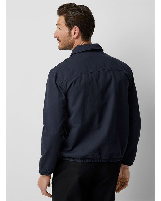 Only & Sons Blue Twill Coach Jacket for men