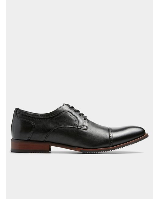 Steve Madden Leather Milton Derby Shoes Men in Black for Men - Lyst