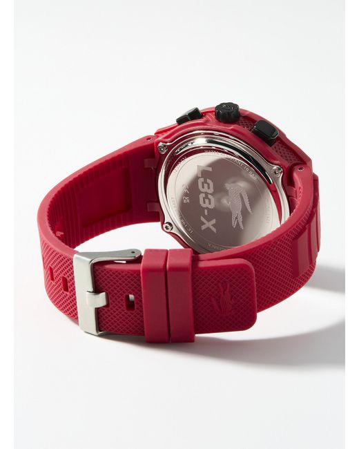 Lacoste Red Digital Sport Silicone for men