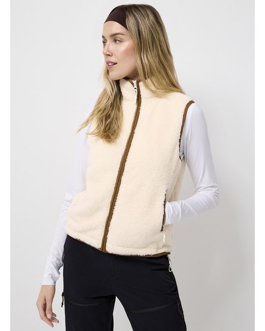 I.FIV5 Natural Plush Fleece Vest