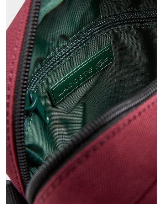Lacoste Red Neocroc Shoulder Bag for men