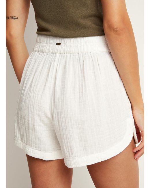 Rip Curl Natural Pure Cotton Gauze Rounded Short