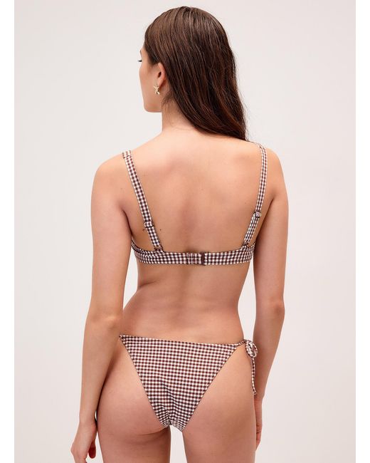 Simon's Multicolor Gingham String Cheeky Bottom