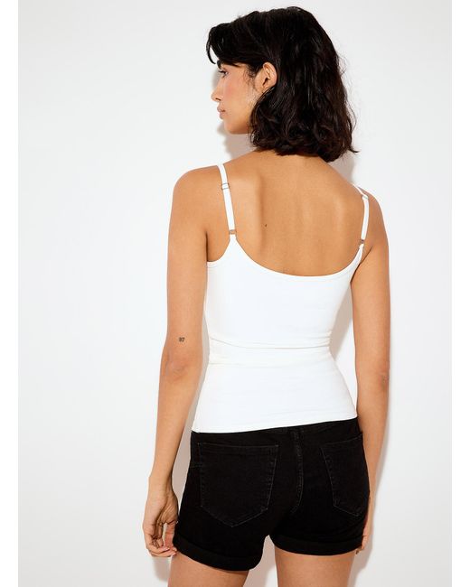 Icône White Solid Second Skin Cami