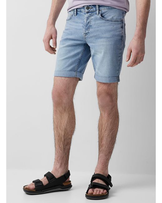 Faded Denim Jean Short in Blue for Men 