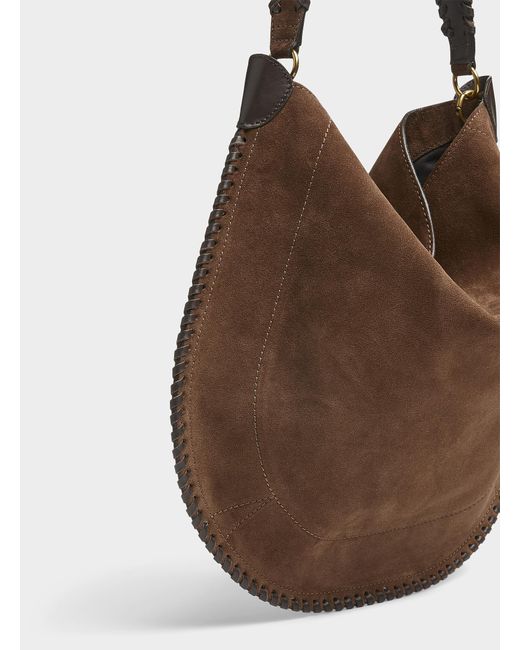 Isabel Marant Brown Oskan Soft Hobo Bag