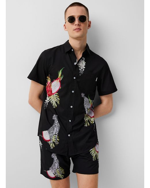 MAVRANS Black Dragon Fruit Shirt for men