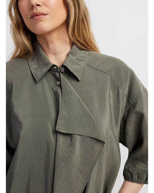 Lemaire Gray Asymmetrical Shirtdress