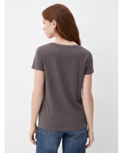Contemporaine Blue Printed Organic Cotton T