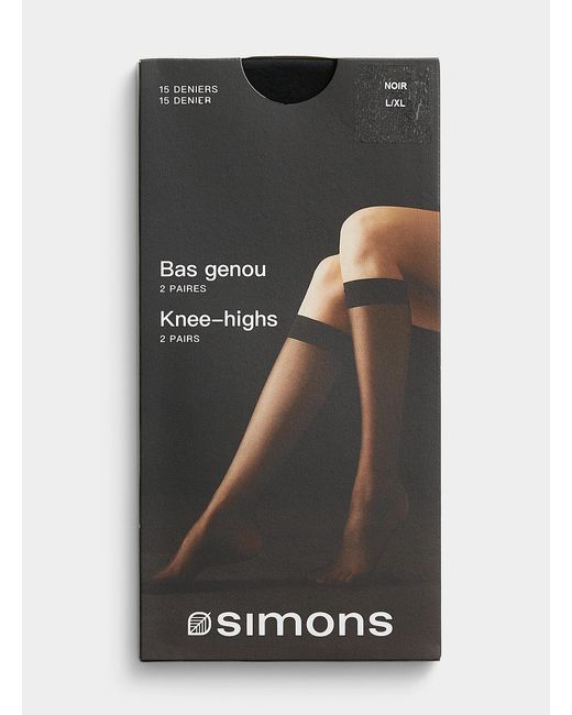Simon's Black Minimalist Knee