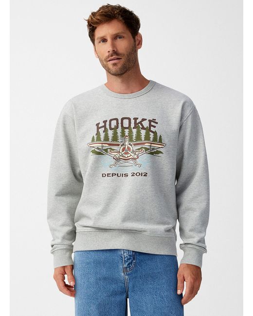 Hooké Gray Seaplane Sweatshirt for men