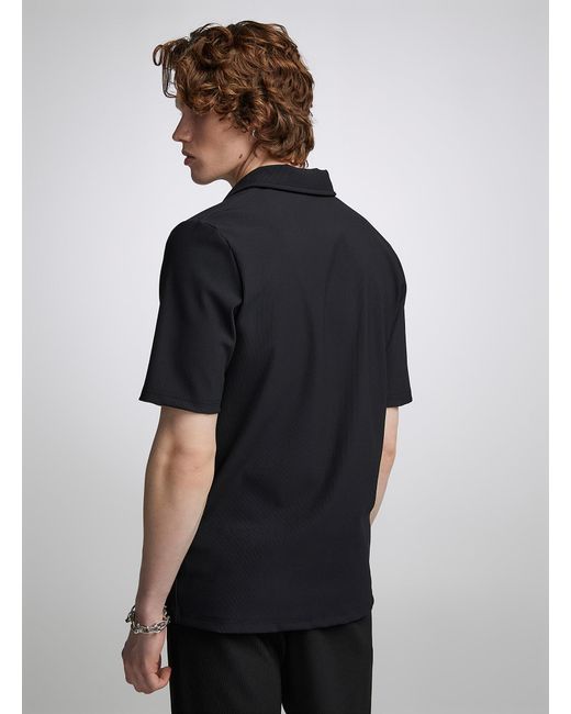 Sixth June Black Pleated Polo for men