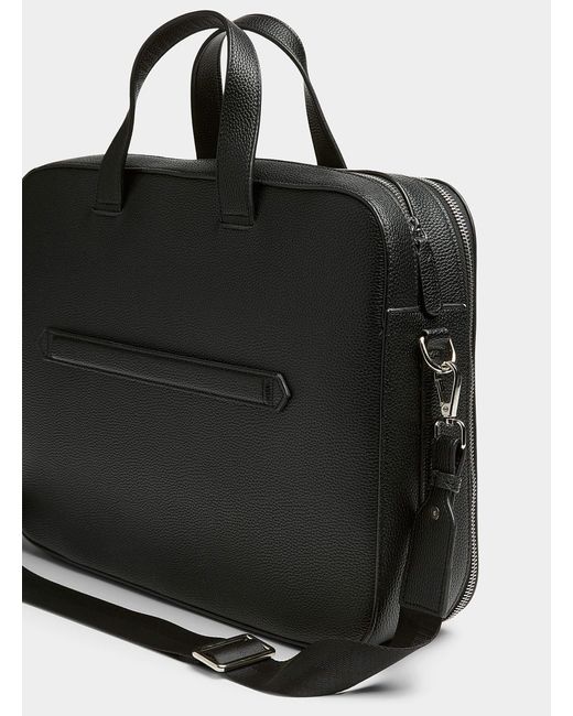 Le 31 Pebbled Leather Briefcase in Black for Men Lyst