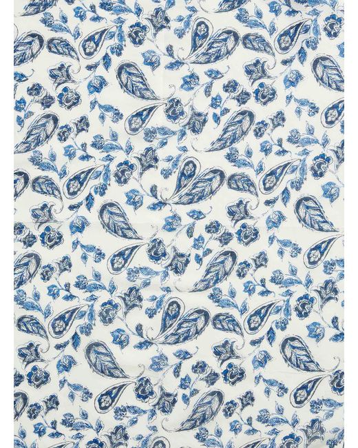 Ichi Blue Paisley Tapestry Scarf