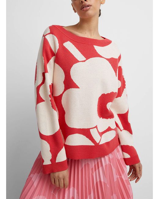 Marimekko Pink Suunta Unikko Sweater